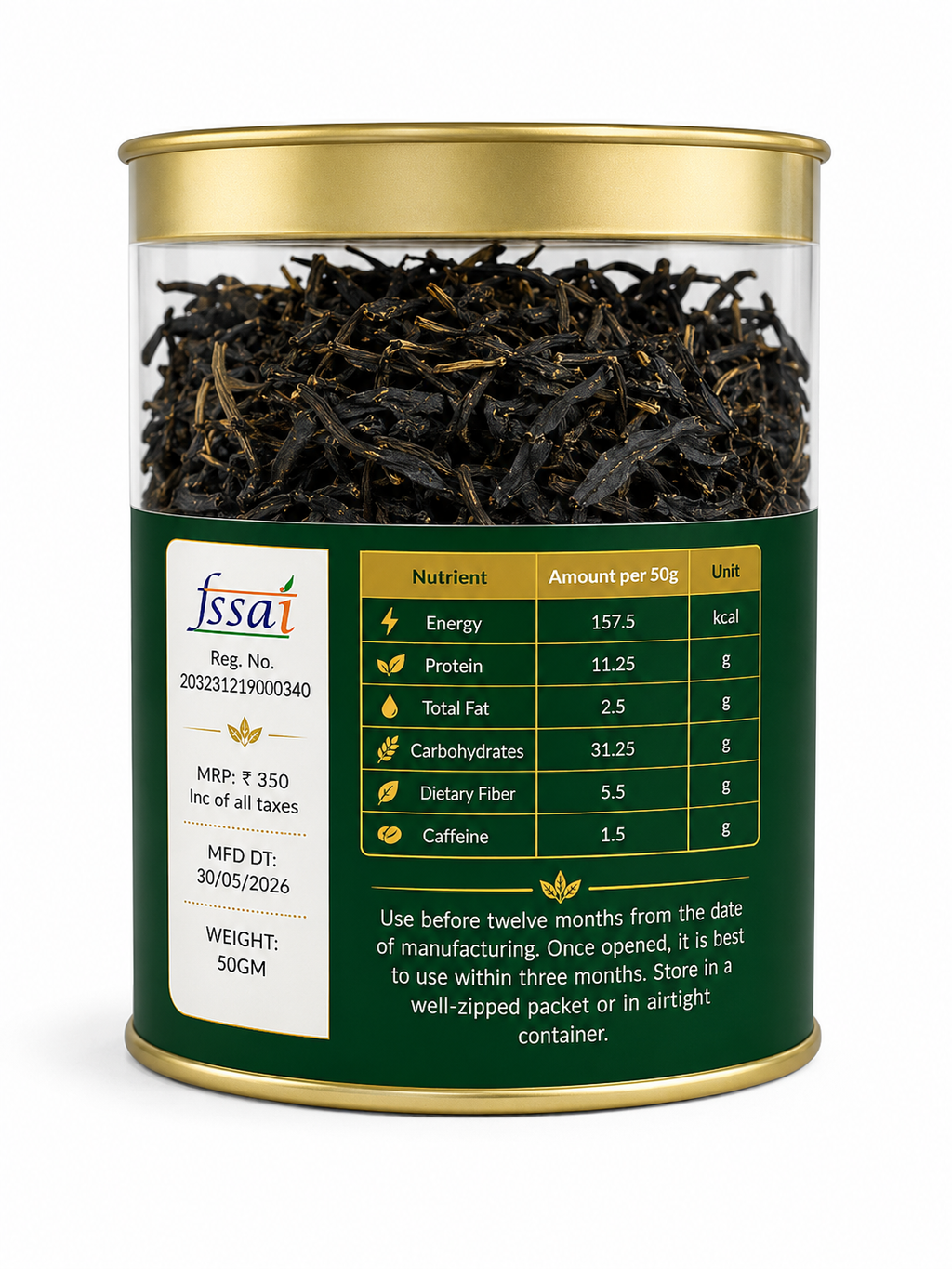 Assam Premium Green Tea 40 gms